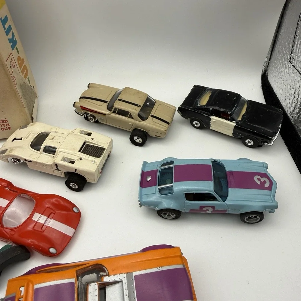 10pc+  Lot Vintage Aurora Slot Cars T-Jet Thunderjet 500 Corvette Porsche Bronco